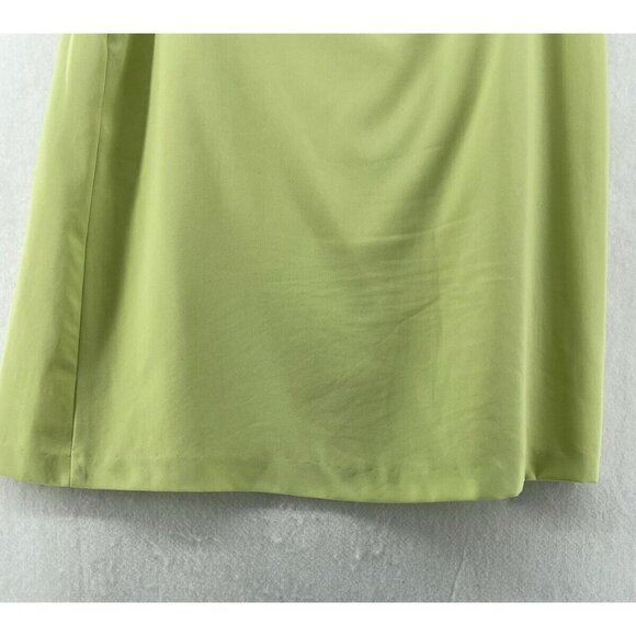 Uniform John Paul Richard Skirt Women's Sz 6 Lime Green Lined A-Line Lined Zip - Picture 6 of 10